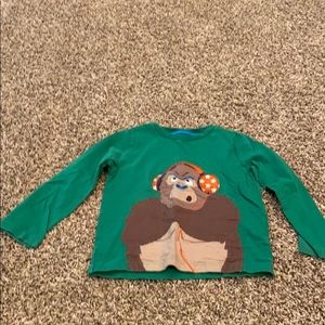 Mini Boden long sleeve appliqué t-shirt